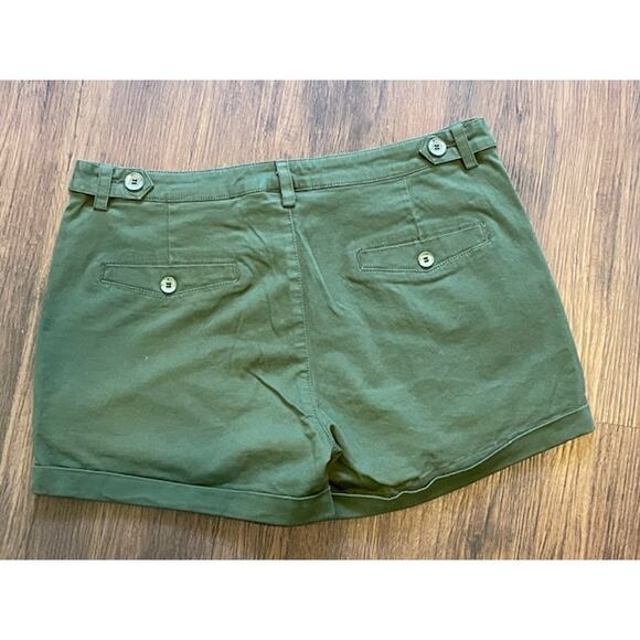 Free Army Women Size 30 Army‎ Green Cuffed Shorts - Picture 2 of 5